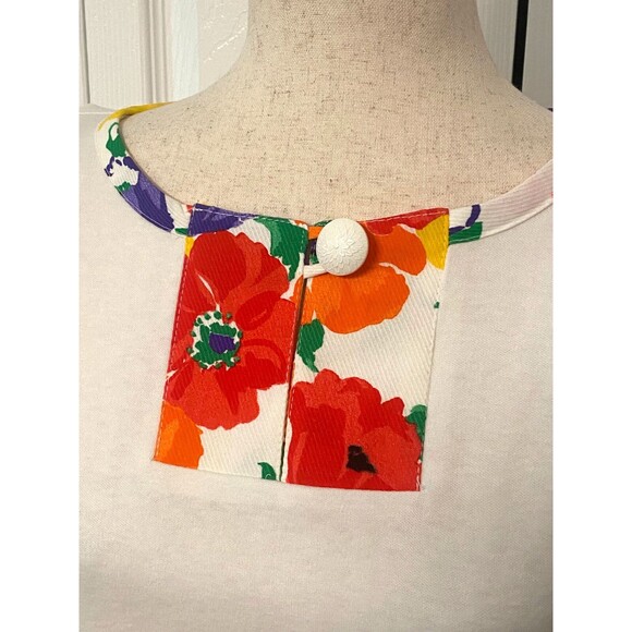 NOS Vtg ROBBIE SPORT Womens Sz 16 2pc Set Jacket & Blouse Bright Floral Colorful - Picture 14 of 14